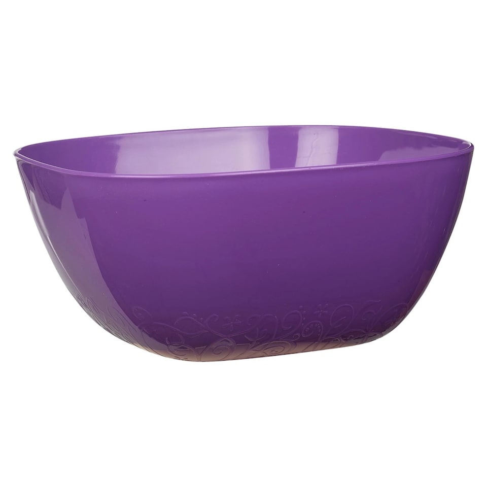 image 1 of Large Durable Plastic Salad Serving Bowl Microwave Dishwasher Food Safe | Purple | Purple | 1