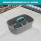 image 4 of JVL Car and Bike Care Cleaning Storage Caddy with Handle, Grey
