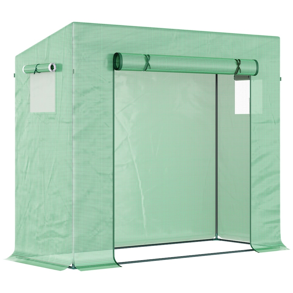 image 1 of Outsunny 200x76x168cm Walk-in Garden Greenhouse Plant Warm House