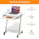image 4 of Yaheetech Z-Shaped Computer Desk | White