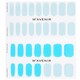image 3 of Nail Sticker (blue) - # Swimming Pool Nail - 32pcs Blue