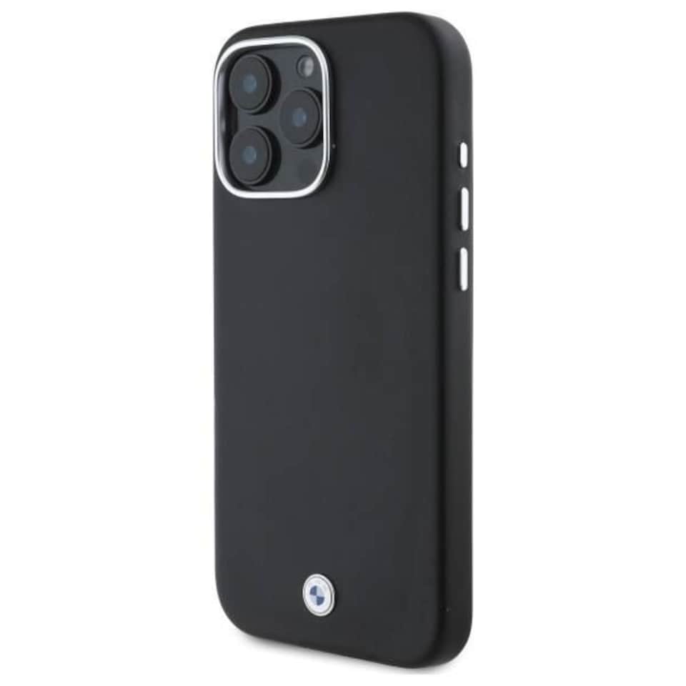 image 1 of BMW Sign Full Wrapped Metal Case with MagSafe for iPhone 16 Pro Max 6.9 Black - BMHMP16X23PUFWK