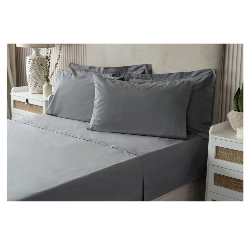 Belledorm Easycare Percale Platform Valance - Mauve - Superking