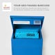 image 6 of SMART PARCEL BOX® Medium Front Access | Blue | 1