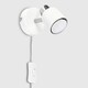 image 2 of ValueLights Benton Pair of White Indoor Wall Spotlights & Bulb White