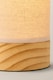 image 5 of ValueLights Elsa Natural Bamboo Fabric Wooden Table Lamp & Bulb | Brown