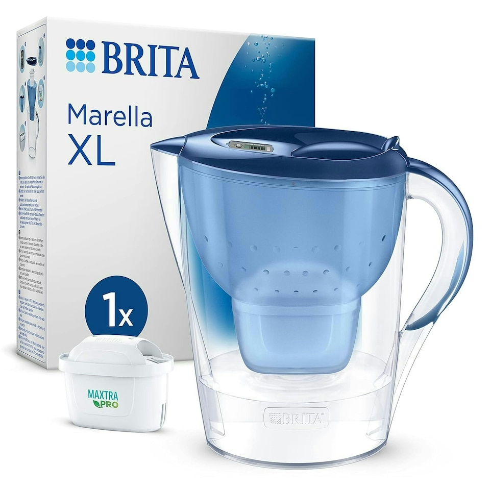 image 1 of BRITA Marella XL Water Filter Jug Blue (3.5L) incl. 1x MAXTRA PRO Pure Performance Cartridge