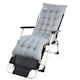 image 1 of Pack of 2 Sun Lounger Cushion Pad for Garden Recliner Chair | Grey | Grey
