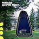 image 2 of Hillington Portable Camping Toilet 150kg - Foldable with Padded Seat & Complete Accessory Kit - Blue