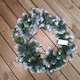 image 3 of 60cm Frosted Glacier Snow Tipped Christmas Wreath with Pine Cones