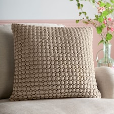 Appletree Bobble Filled Cushion Natural