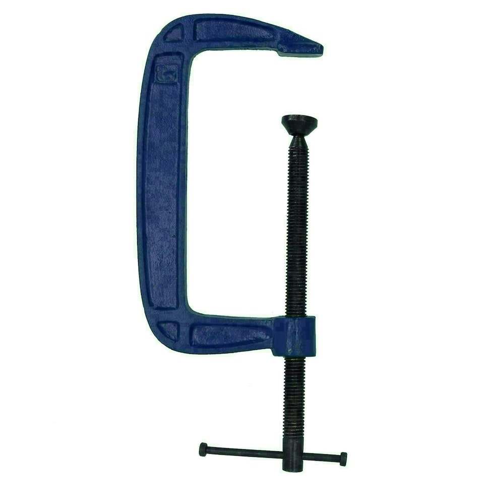 image 1 of 6 Inch (150mm) Cast Iron Screw G Clamp Fastener Holder Support vice Clamping 4pc