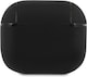 image 2 of BMW Leather Cover with Silver Logo for Airpods 3 Black - BMA3SSLBK