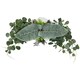 image 4 of Living and Home Artificial Peony Flower Swag Wreath
