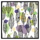 image 2 of Spotted coloured feather pattern, background (Picture Frame) White | XS