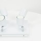 image 1 of ValueLights Benton White IP44 Square Bathroom Ceiling Light White