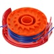 image 7 of SPARES2GO Dual Strimmer Line Spool + Cover Cap Kit compatible with McGregor 350w MET3525 Trimmer