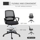image 6 of Vinsetto Draughtsman Chair Tall Office Chair with Adjustable Height