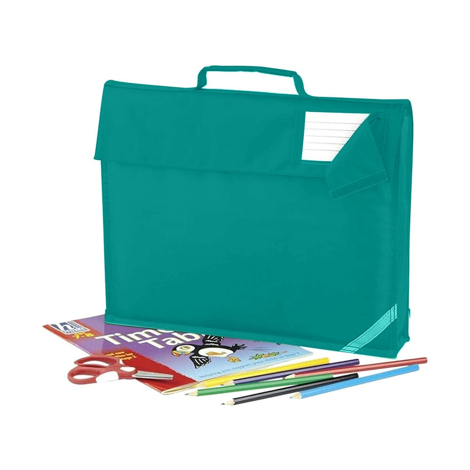 image 1 of Quadra Reflective Tape Book Bag - Emerald - One Size Green