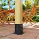 image 6 of Outsunny Pergola Kit with 3-Way Corner Brackets & Post Base for 92mm Lumber