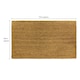 image 5 of JVL Manor Plain Latex Backed Coir Doormat, 40x70cm, Pack of 2