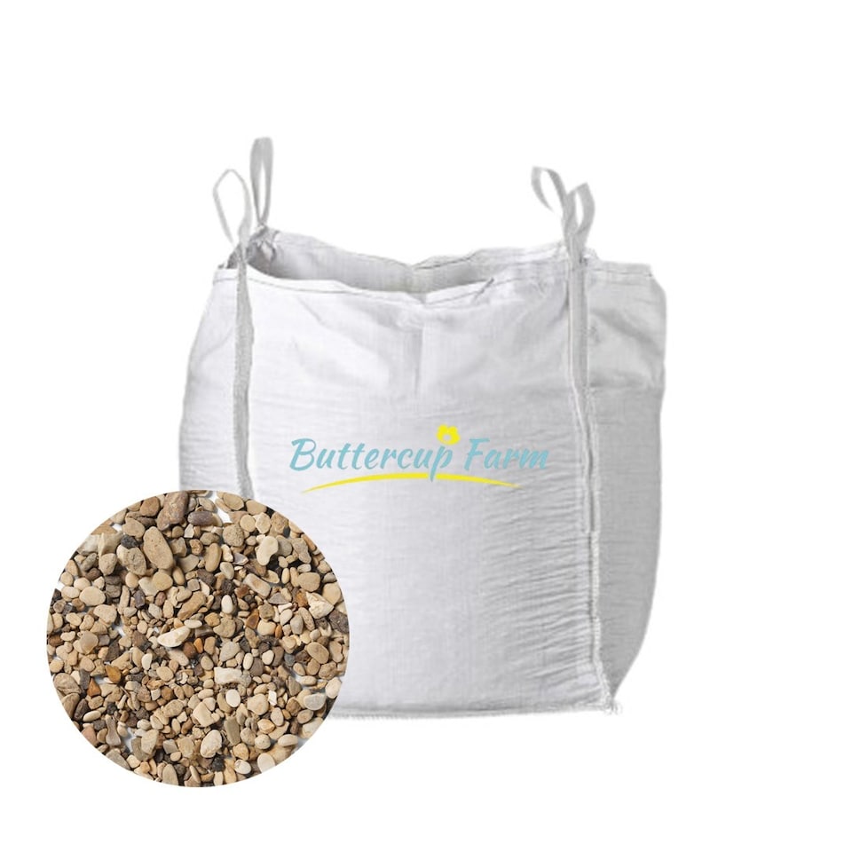 image 1 of 8-12mm - Amber - Gold Stone Chippings - Premium Aggregate Bulk Bag - 850 kilos