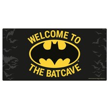 Batman Metal Plaque - Black/Yellow - One Size