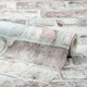 image 4 of Downtown Brick Wallpaper in Blush Multi