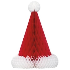 Christmas Santa Hat Honeycomb Decoration - 30cm
