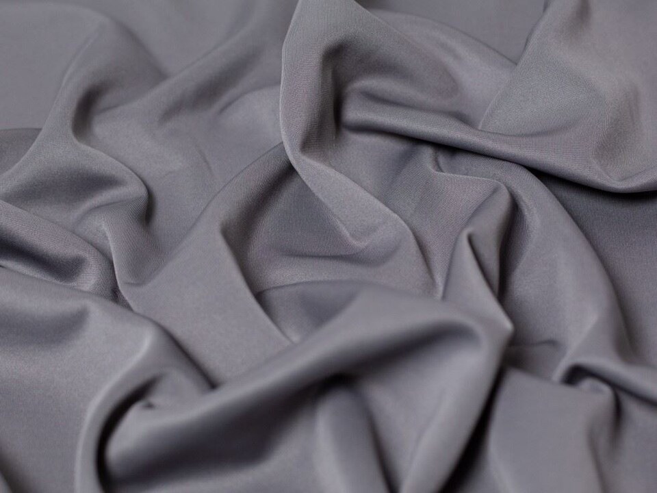 Minerva Core Range Grey Scuba Stretch Knit Fabric for Dressmaking, 160cm / 62" Wide - per metre