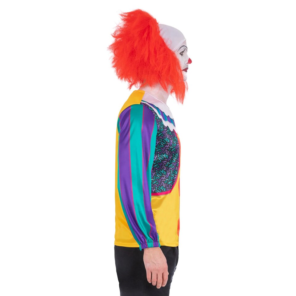 image 1 of IT Classic Unisex Adult Pennywise Costume Top | Multi | Multicoloured | L | 1