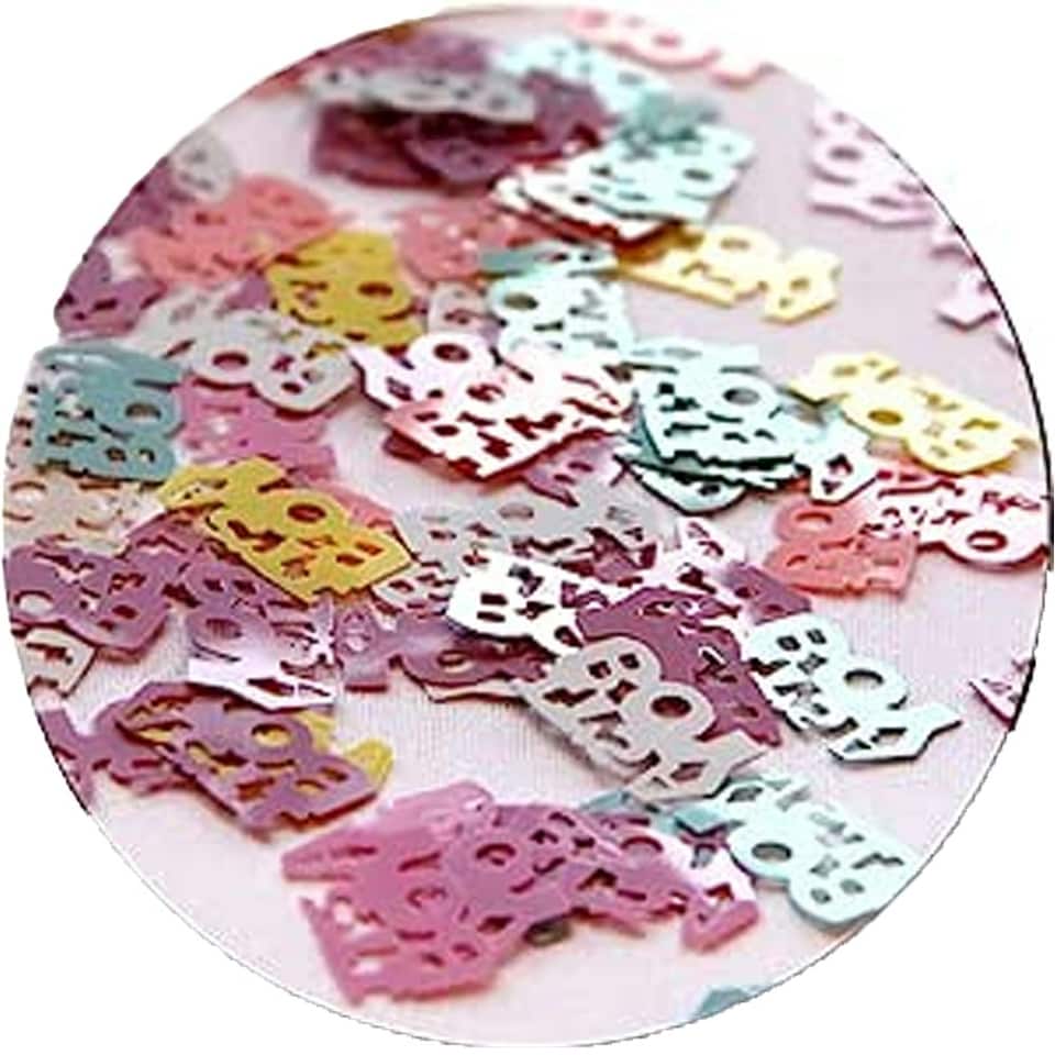 Teddy Bear Baby Shower Confetti - White/Pink - One Size