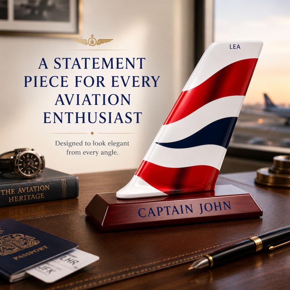 image 1 of Personalised British Airways Tail Fin Decor