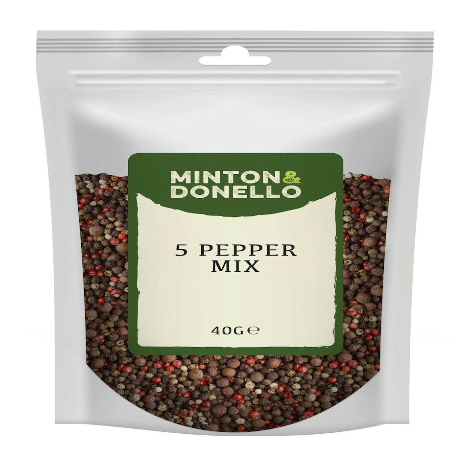 image 1 of Minton & Donello 5 Pepper Mix 10 x 40g