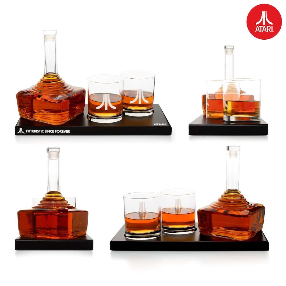 image 1 of Thumbs Up Atari CX-10 Joystick Decanter Set