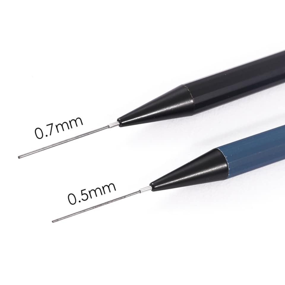 image 1 of 4 Sets of 0.5mm Metal Mechanical Pencil and HB Lead Refills Balanced Grip, Smooth & Precise Writing, Random Colour