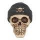 image 1 of Something Different Skull Ornament - Brown/Black - One Size