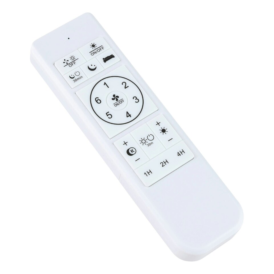 image 1 of EGLO Morenci White LED Ceiling Fan Light 48cm, Remote Control, Dimmable, Tuneable White Light, 6-Speed