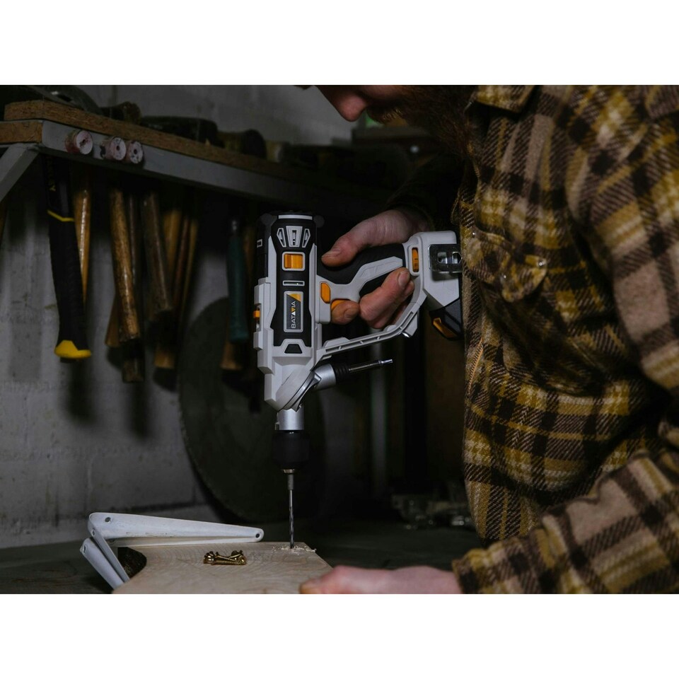 image 1 of Batavia Maxxpack Twin Drill Drill & Screwdriver 18v Bare Unit - Multi Colour - One Size
