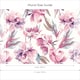 image 3 of In Bloom Full Wall Mural in Watercolour Pinks | Pink | Watercolour Pinks | Large (300cm x 240cm), Extra Large (350cm x 240cm)