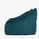 image 9 of Natalia Large Beanbag and Pouffe Set Corduroy Teal | Green | Teal | XL | 2