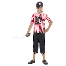 Jolly Pirate Boy Fancy Dress Costume Kids Small - Age 4-6