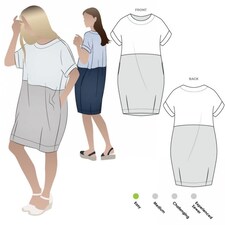 Style Arc Eme Dress Paper Sewing Pattern – Women’s Dress, UK Sizes 10–22, Easy