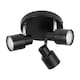 image 2 of Irwin - Black 3 Light IP44 Bathroom Round Spotlight | Black | 1
