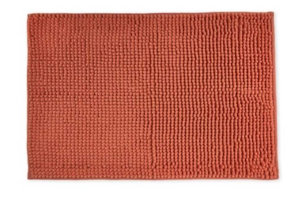 image 1 of Marlow Collection Soft Touch Non-Slip Bathroom Rug in Burnt Orange (45cm x 75cm)