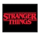 image 2 of Stranger Things Fleece Logo Blanket - Black/Red - 170cm x 130cm Black