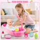 image 4 of Baby Doll Bath Set with Accessories 16 Piece Pretend Play Bath Time Toy with Bathtub Shower Clothes Rubber Duck and Toiletries