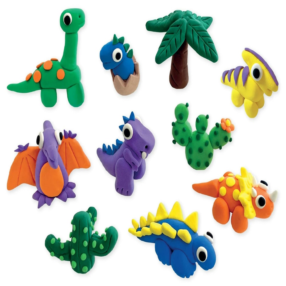 image 1 of Floss & Rock Clay & Play Modelling Kit - Dinosaur