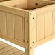 image 9 of Outsunny Wooden Herb Planter Stand 8 Cubes Bottom Shelf Raised Bed Natural