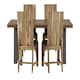 image 2 of Dining Chair Matching Metropolis Industrial (Set of 2) - Metal/Acacia Solid Wood - L50 x W46 x H105 cm | Brown